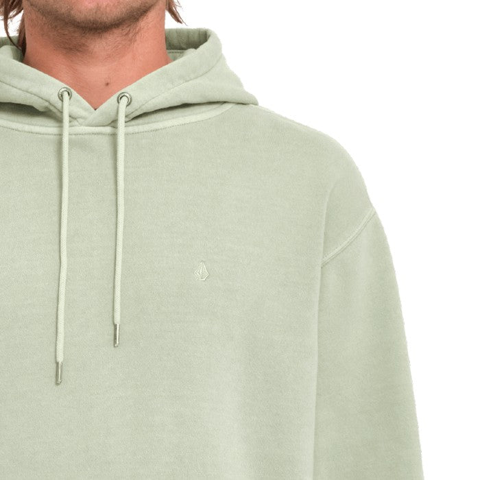 VOLCOM SINGLE STONE PW PULL OVER HOODIE GREEN TEA