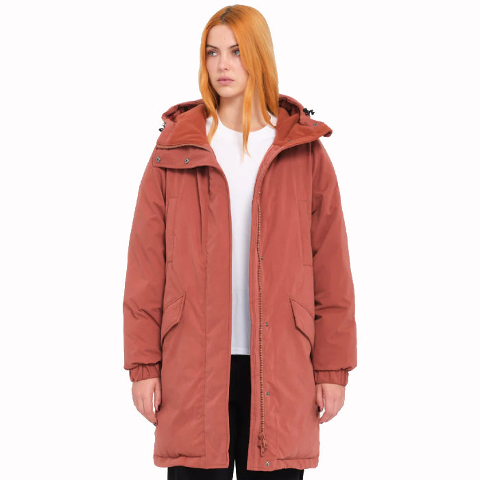 VOLCOM SLEEPI PUFF UP PARKA WINTERJAS CHESTNUT BROWN