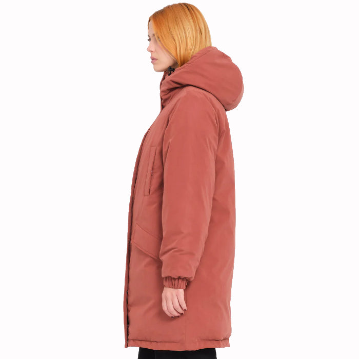 VOLCOM SLEEPI PUFF UP PARKA WINTERJAS CHESTNUT BROWN