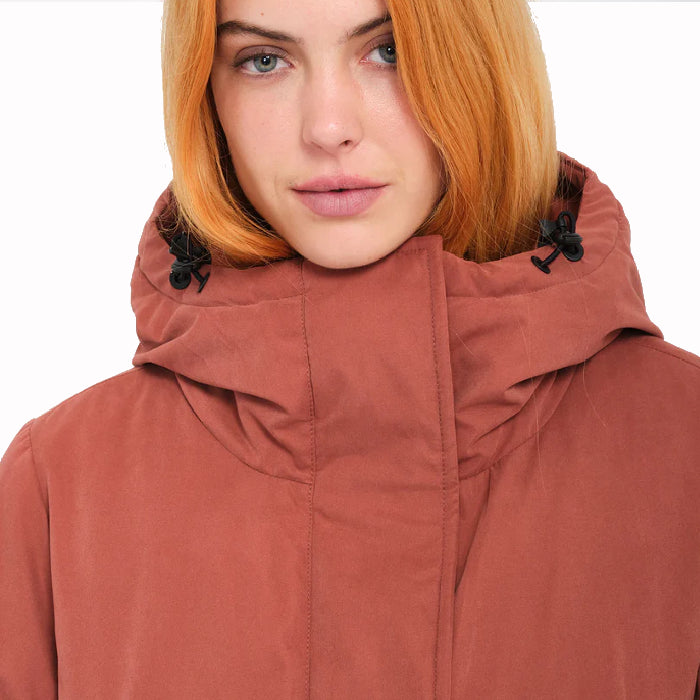 VOLCOM SLEEPI PUFF UP PARKA WINTERJAS CHESTNUT BROWN