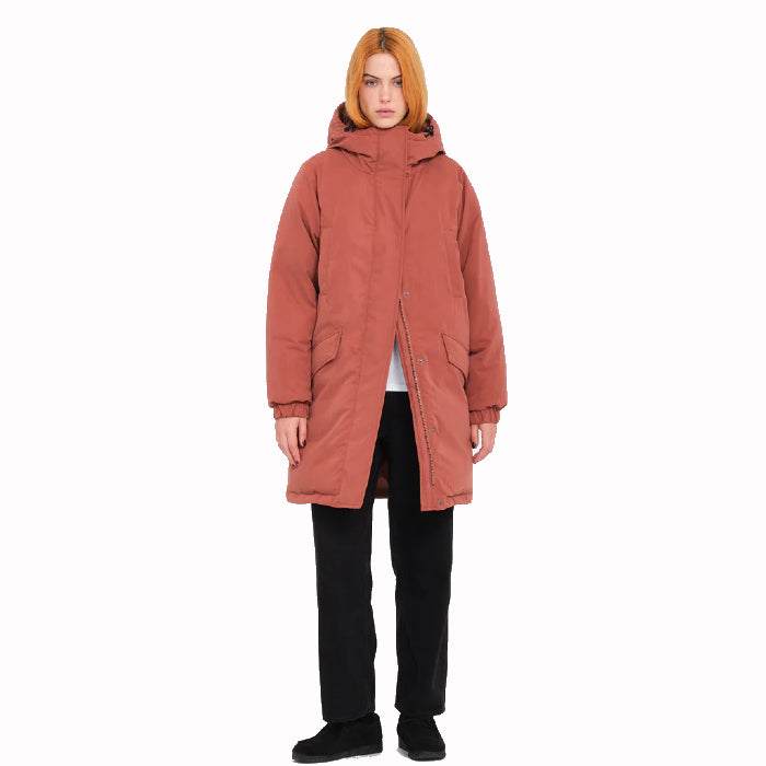 VOLCOM SLEEPI PUFF UP PARKA WINTERJAS CHESTNUT BROWN