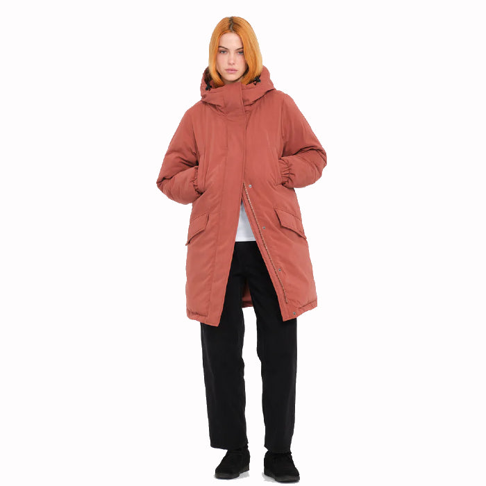 VOLCOM SLEEPI PUFF UP PARKA WINTERJAS CHESTNUT BROWN