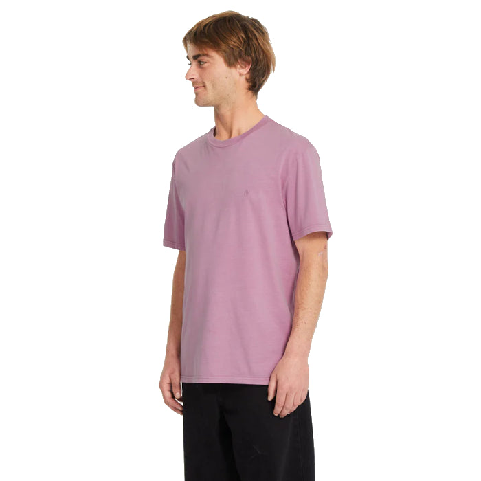 VOLCOM SOLID STONE SHORT SLEEVE T-SHIRT STEEL PURPLE