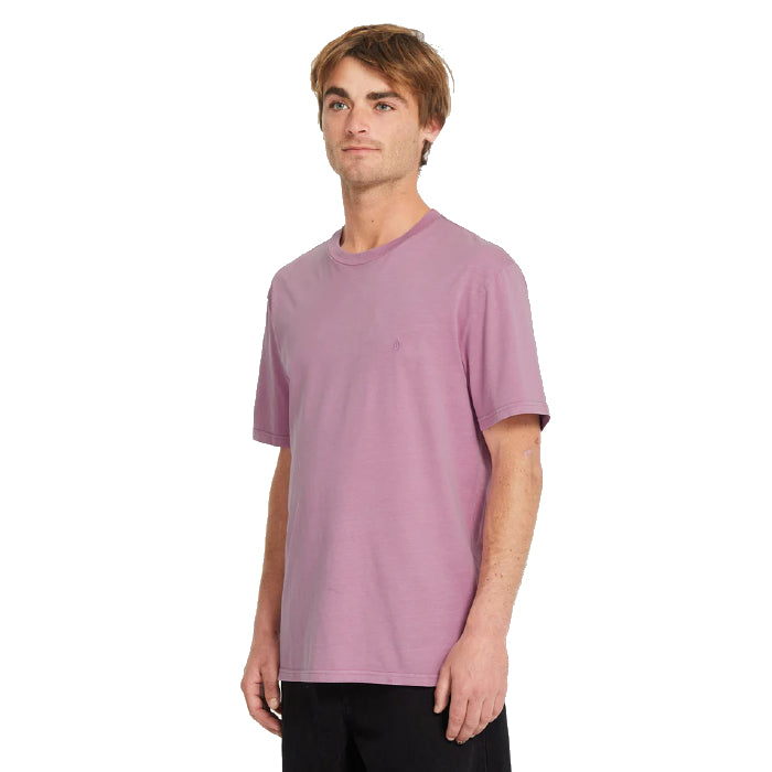 VOLCOM SOLID STONE SHORT SLEEVE T-SHIRT STEEL PURPLE