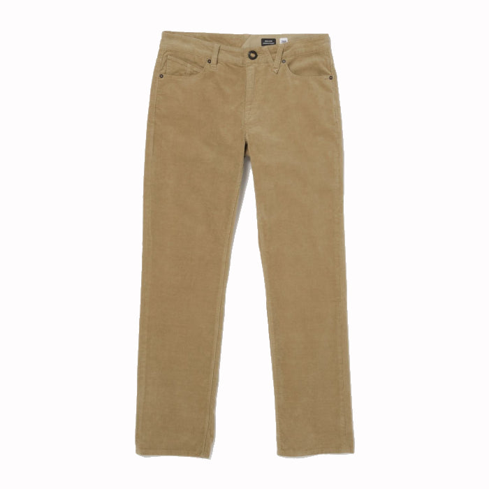 VOLCOM SOLVER 5 POCKET CORDUROY LANGE BROEK KHAKI