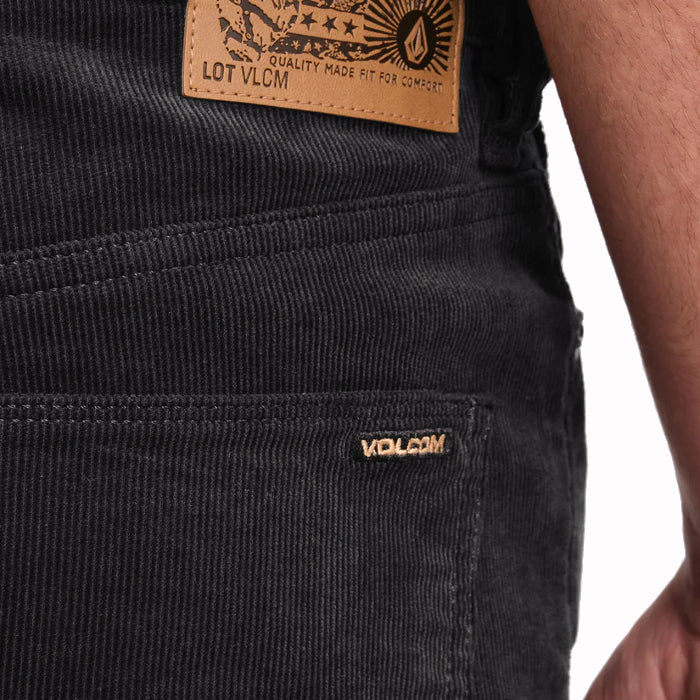 VOLCOM SOLVER 5 POCKET CORDUROY LANGE BROEK STEALTH