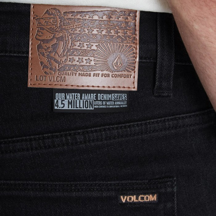 VOLCOM SOLVER DENIM BROEK - BLACK OUT