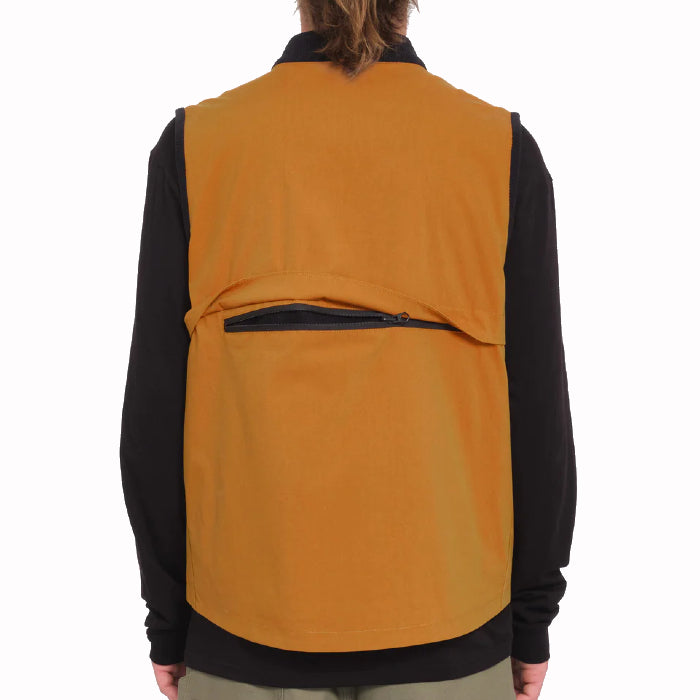 VOLCOM TOKYO TRUE BRYAN IGUCHI TDS VEST CHESTNUT BROWN