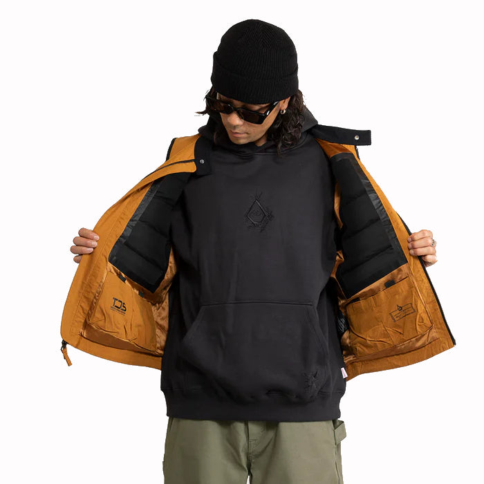 VOLCOM TOKYO TRUE BRYAN IGUCHI TDS VEST CHESTNUT BROWN