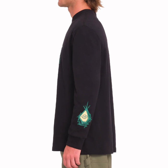 VOLCOM TT B IGUCHI LONG SLEEVE T-SHIRT BLACK