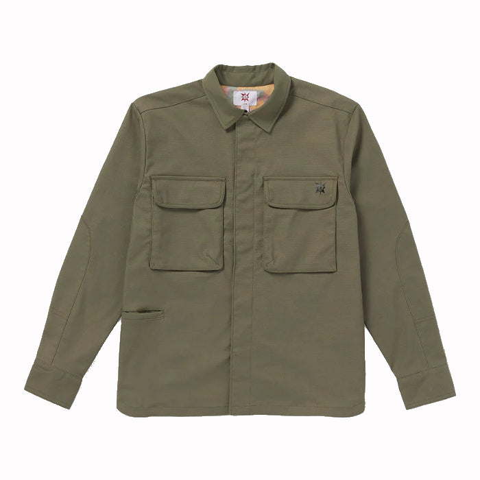 VOLCOM TT B IGUCHI WORK SHIRT OVERHEMD WINTERMOSS