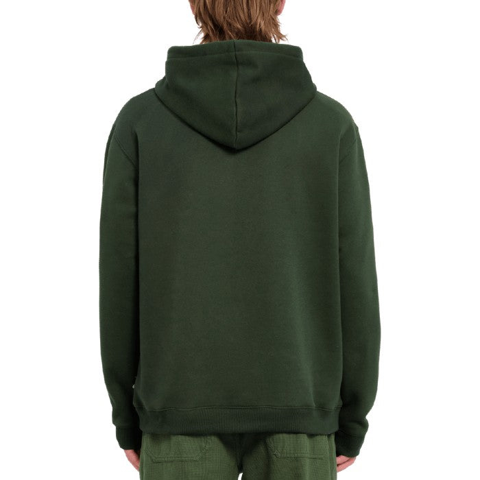 VOLCOM VOLSTONED PULL OVER HOODIE DARK FOREST