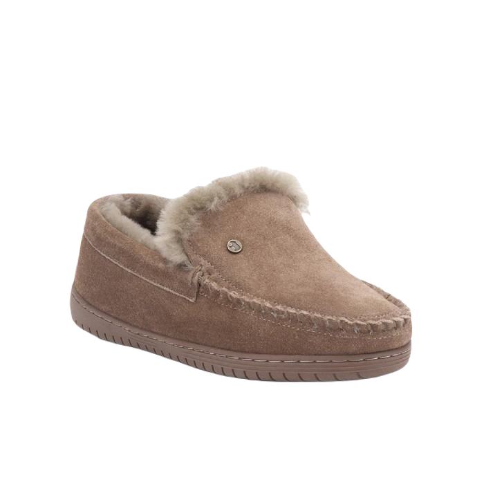 WARMBAT GRIZZLY MEN SUEDE PANTOFFELS MUD