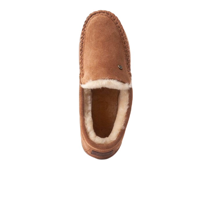 WARMBAT GRIZZLY MEN SUEDE PANTOFFELS COGNAC