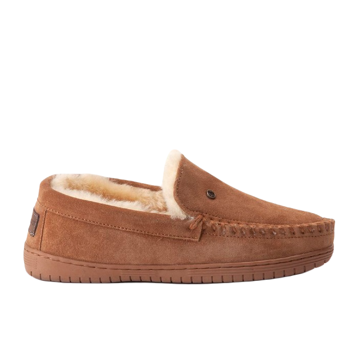 WARMBAT GRIZZLY MEN SUEDE PANTOFFELS COGNAC