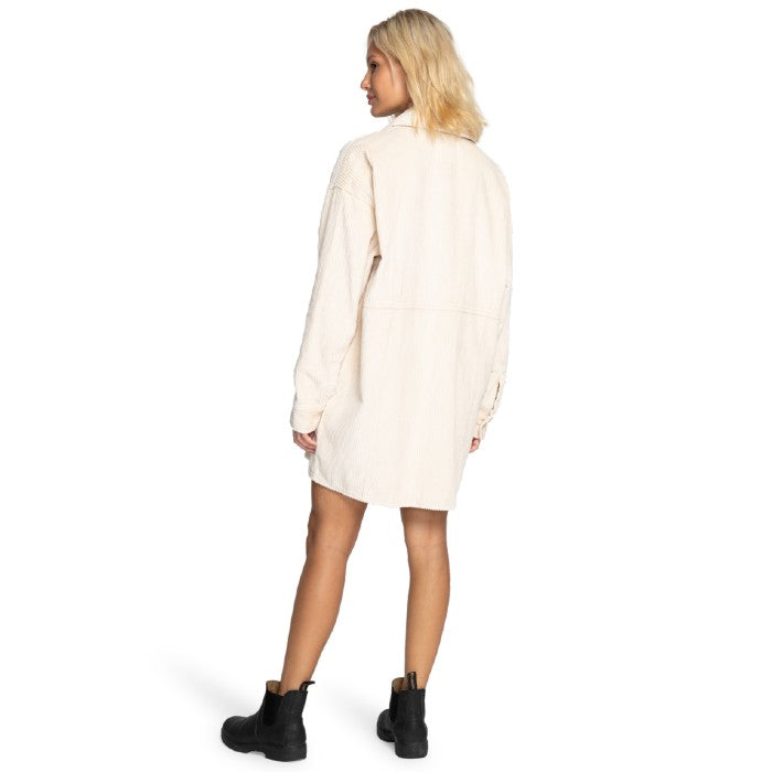 BILLABONG WINTER WAVES BLOUSE/DRESS - ANTIQUE WHITE