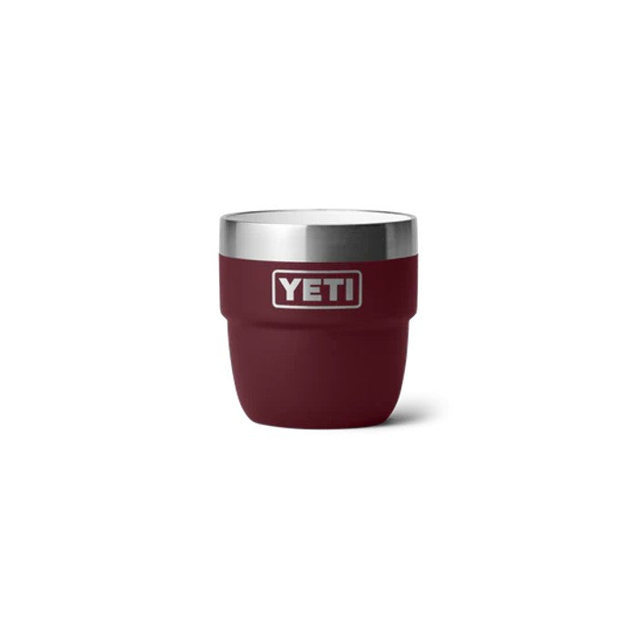 YETI RAMBLER® STAPELBARE DUBBELWANDIGE BEKER 4 OZ 118 ML (TWEE STUKS) - WILD VINE RED