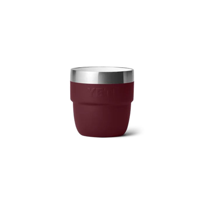 YETI RAMBLER® STAPELBARE DUBBELWANDIGE BEKER 4 OZ 118 ML (TWEE STUKS) - WILD VINE RED