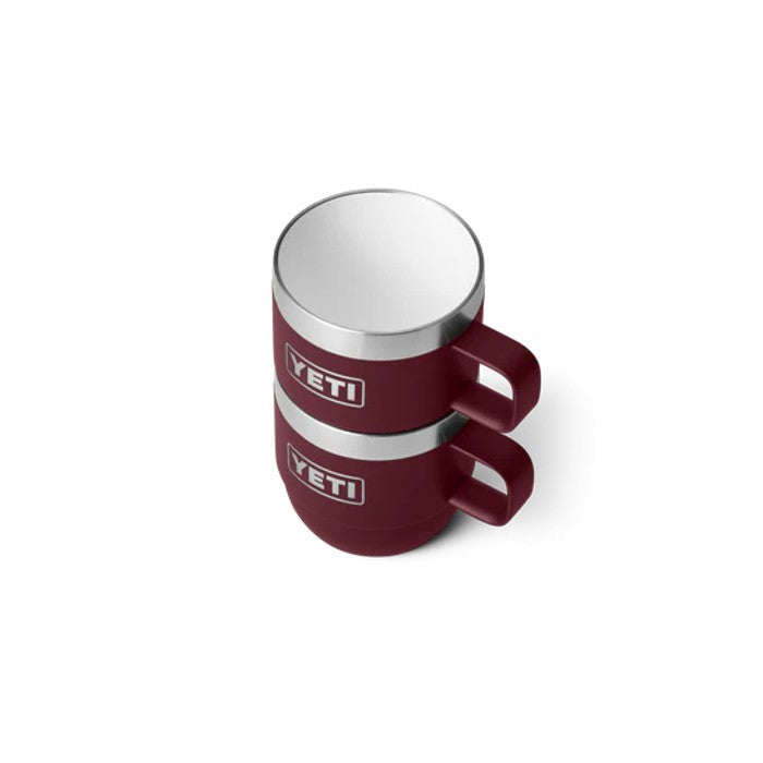 YETI RAMBLER® STAPELBARE DUBBELWANDIGE MOKKEN/BEKERS 6 OZ 177 ML (TWEE STUKS) - WILD VINE RED