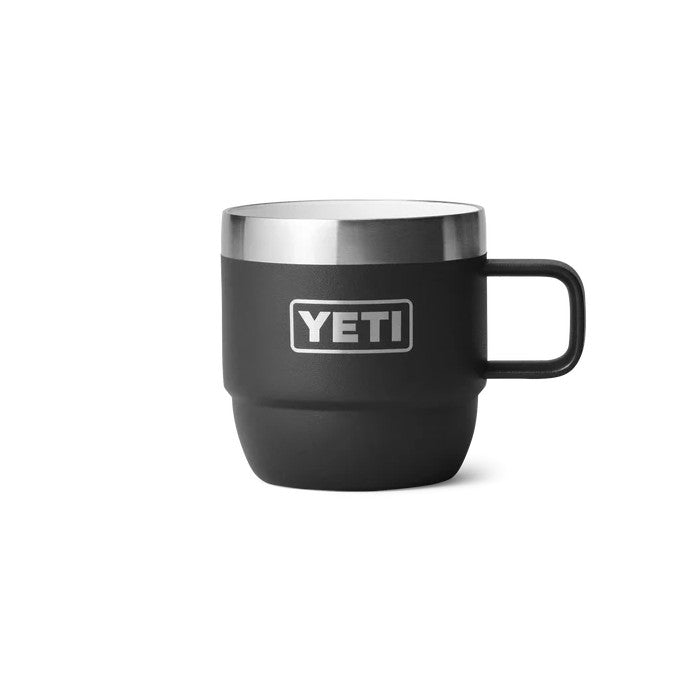 YETI RAMBLER® STAPELBARE DUBBELWANDIGE MOKKEN/BEKERS 6 OZ 177 ML (TWEE STUKS) - BLACK