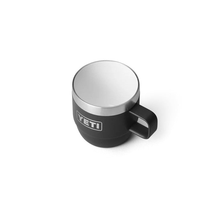 YETI RAMBLER® STAPELBARE DUBBELWANDIGE MOKKEN/BEKERS 6 OZ 177 ML (TWEE STUKS) - BLACK