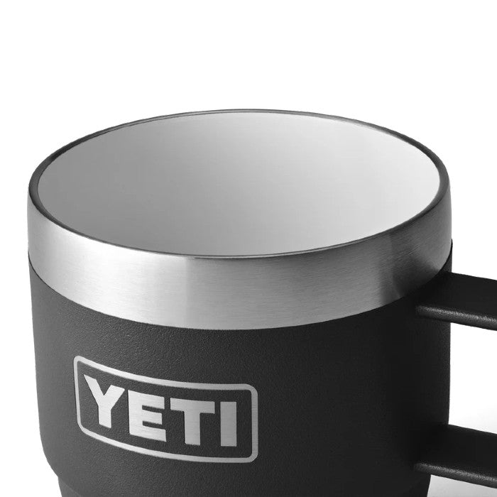 YETI RAMBLER® STAPELBARE DUBBELWANDIGE MOKKEN/BEKERS 6 OZ 177 ML (TWEE STUKS) - BLACK