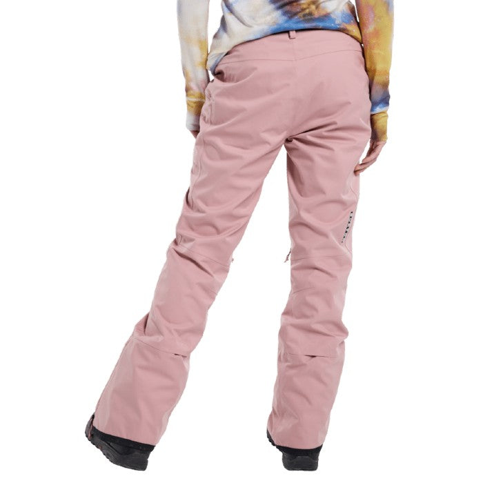 BURTON WOMEN'S MARCY HIGH RISE STRETCH 2L SNOWBOARD PANTS - POWDER BLUSH