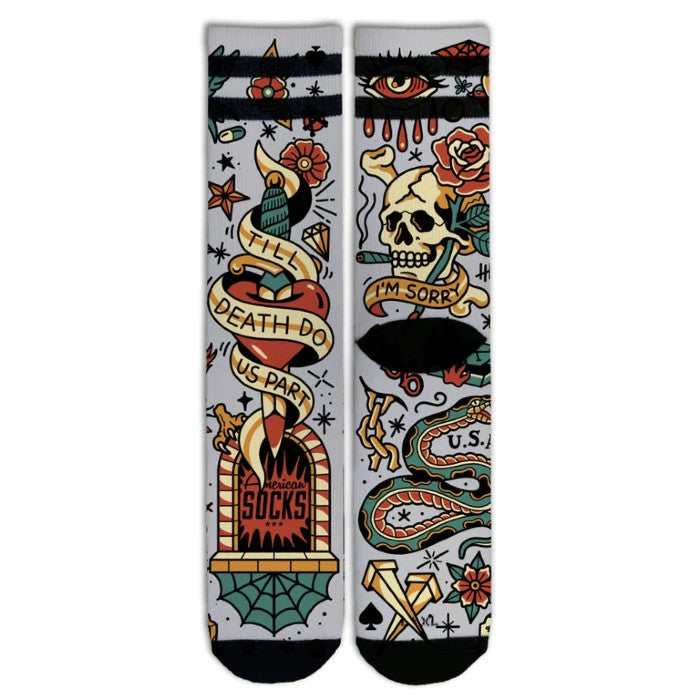 AMERICAN SOCKS SIGNATURE TILL DEATH DO US PART - MID HIGH SOKKEN