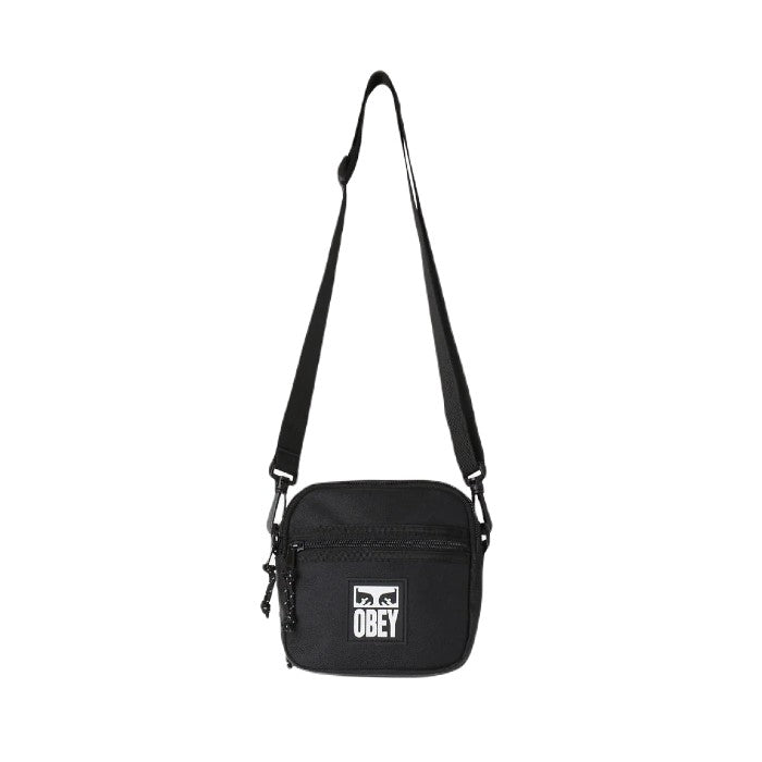 OBEY SMALL MESSENGER SCHOUDERTAS - BLACK