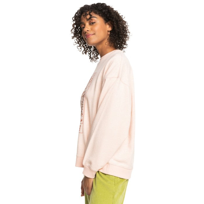 ROXY TAKE YOUR PLACE C SWEATER - PALE DOGWOOD