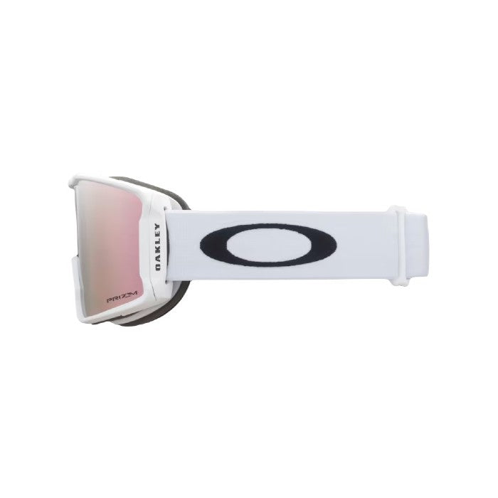 OAKLEY LINE MINER M WINTERSPORT GOGGLES - PRIZM ROSE GOLD IRIDIUM LENS, MATTE WHITE BAND