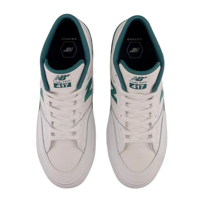 NEW BALANCE NUMERIC FRANKY VILLANI 417 SCHOENEN - WHITE/VINTAGE TEAL