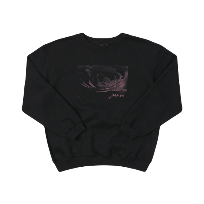 FORMER BLOOM CREW SWEATER - BLACK