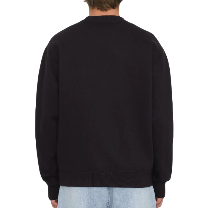 VOLCOM WATANITE CREW SWEATER - BLACK