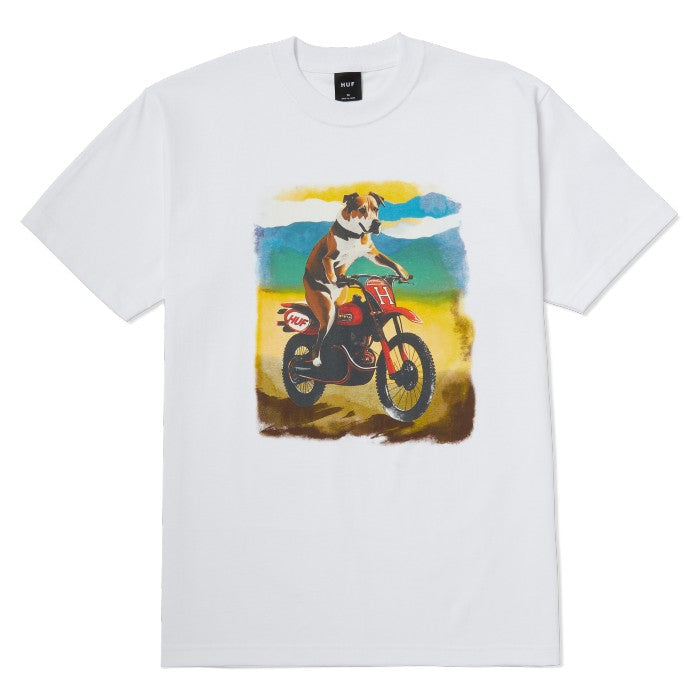 HUF ROAD DOG SHORT SLEEVE T-SHIRT - WHITE