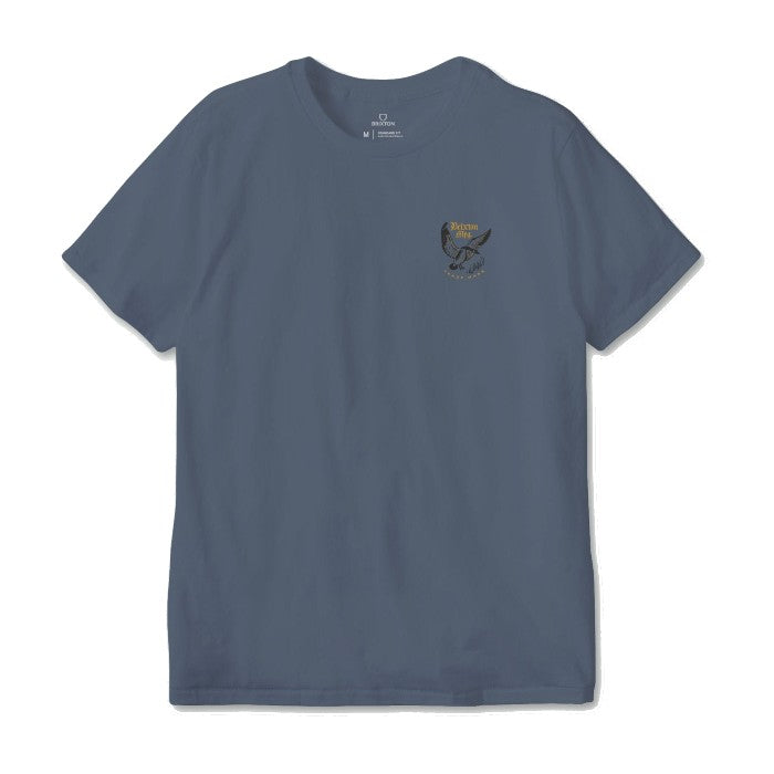 BRIXTON PORTSIDE SHORT SLEEVE T-SHIRT - FLINT BLUE