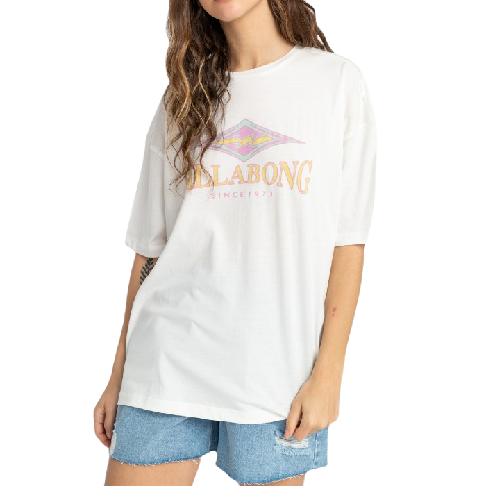 BILLABONG DIAMOND WAVE T-SHIRT - SALT CRYSTAL