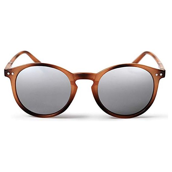 CHEAPO TRESTLES SUNGLASSES - BROWN / SILVER MIRROR