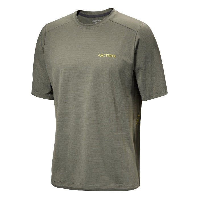 ARC'TERYX CORMAC ARC'BIRD LOGO SHORT SLEEVE T-SHIRT - FORAGE HEATHER II