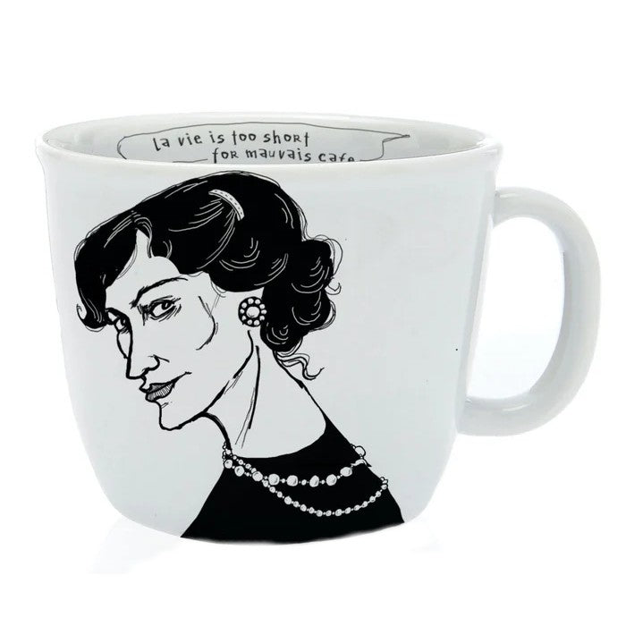 POLONA COCO THE CHICEST PARISIENNE CUP/MUG - WHITE