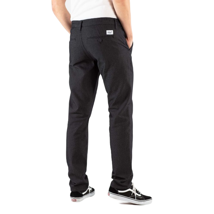 REELL SUPERIOR FLEX CHINO TROUSERS - SUPERIOR BLACK