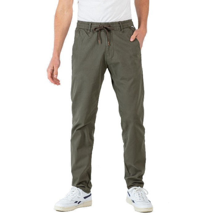 REELL REFLEX EASY ST CHINO LANGE BROEK - OLIVE