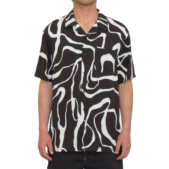 VOLCOM BOLD MOVES SHORT SLEEVE OVERHEMD - BLACK