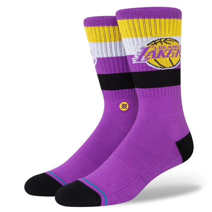 STANCE NBA LAKERS ST CREW SOCKS - PURPLE