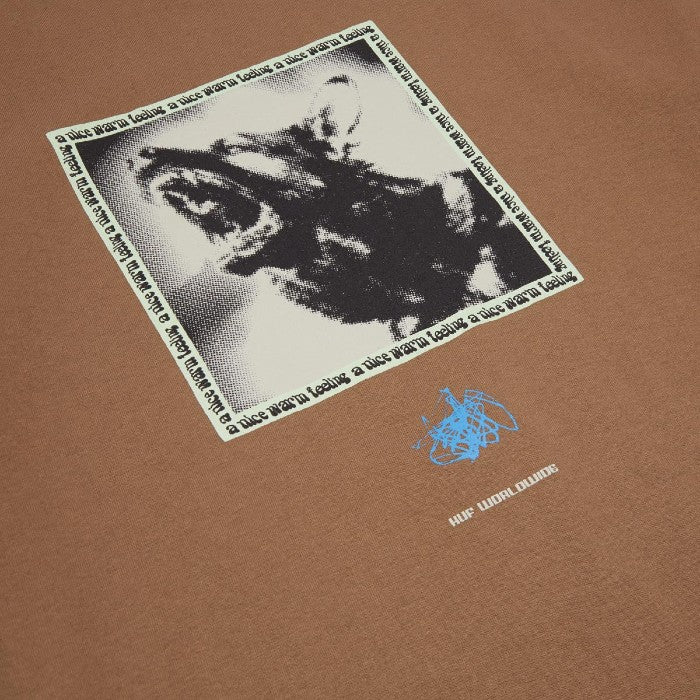 HUF BEWARE SHORT SLEEVE T-SHIRT - CAMEL