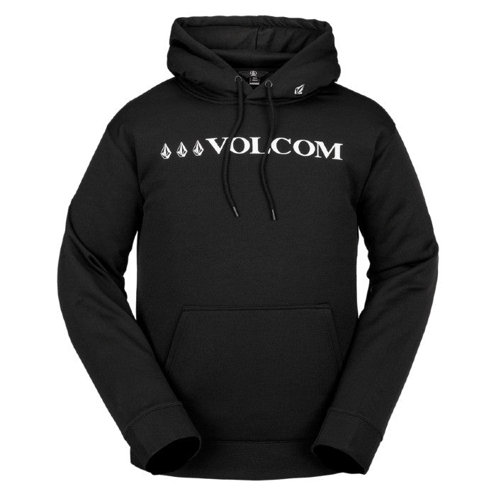 VOLCOM CORE HYDRO FLEECE HOODIE - BLACK