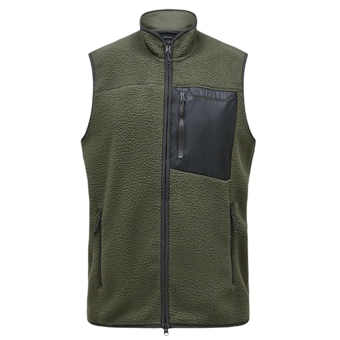 PEAK PERFORMANCE PILE VEST/BODYWARMER - PINE NEEDLE (48C)