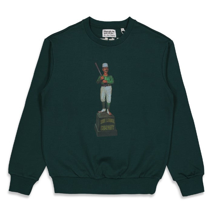 THE LOOSE COMPANY TROPHY CREWNECK SWEATER - BOTTLE GREEN