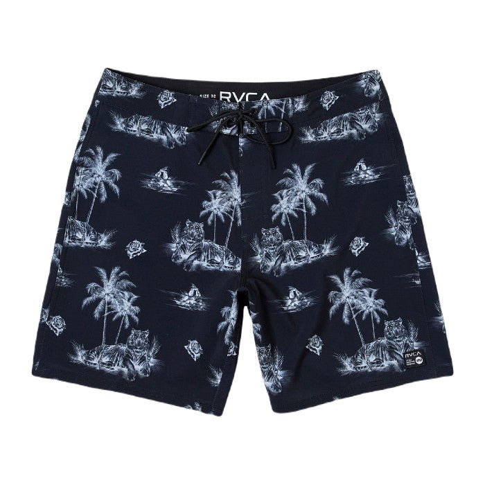 RVCA BENJAMIN JEANJEAN ELASTIC BOARDSHORT - BLACK