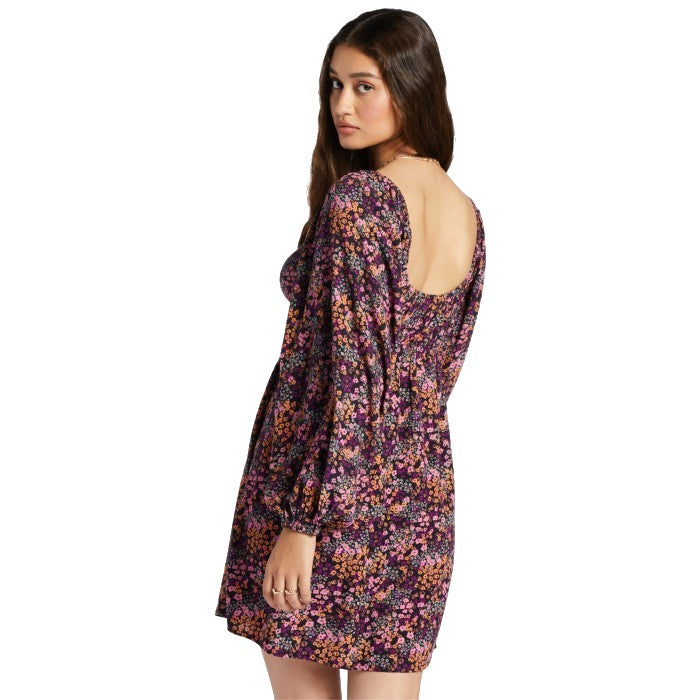 ROXY SWEETEST SHORES KLEID – ANTHRAZIT FLORAL DAZE